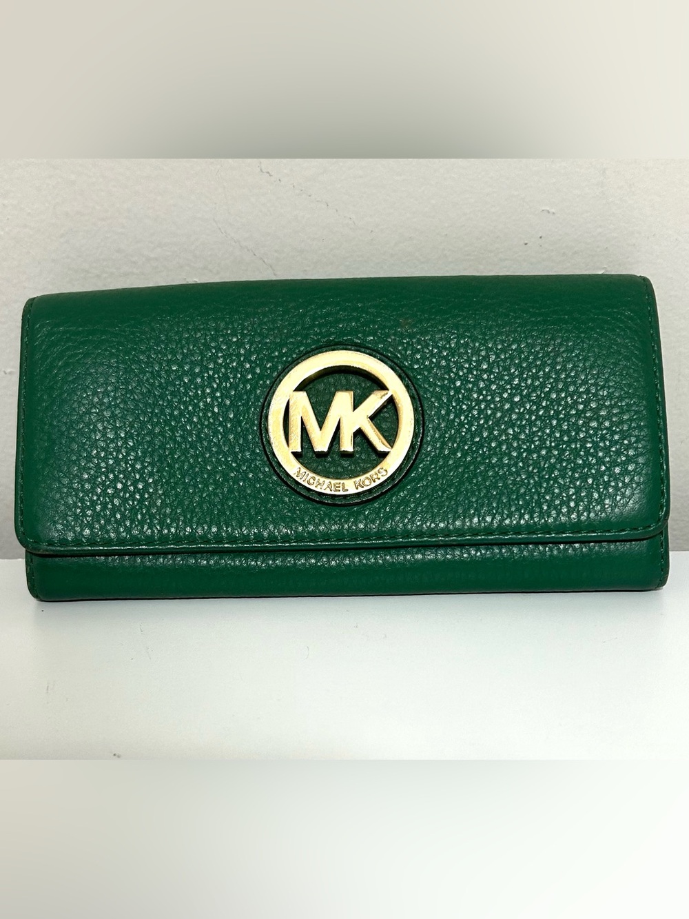 Michael Kors Large Long Wallet in Green